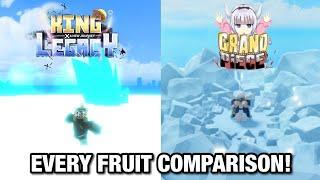 Grand Piece Online | King Legacy | Devil Fruit Comparison