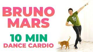 10 Min DANCE CARDIO • BRUNO MARS Workout • 1000 Steps • Walking Workout #165