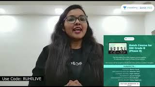 RBI Phase 2 Batch & Offer Announcement| bank pro by unacademy|Ruhi Shaikh