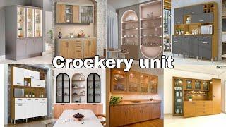 Top 50+ Latest Crockery Unit Design 2024 | Crockery Bar Unit - Organize declutter