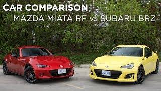 Car Comparison | Subaru BRZ vs Mazda MX 5 RF | Driving.ca