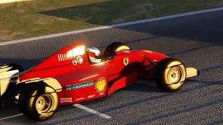 Michael Schumacher end of 1995 F1 season test in Jean Alesi's Ferrari 412 T2. Like and Subscribe