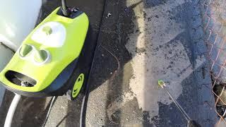 Sunjoe SPX3200 Water pressure washer in action #demo