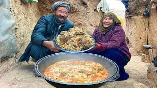 KABULI PULAO | Afghani Biryani Style Rice | Afghanistan Special Recipe Cooking In Afghan Village