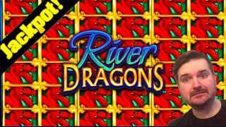 Popping My FIRST EVER JACKPOT On River Dragons! HAND PAY!