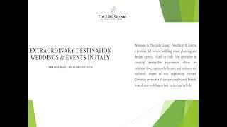 Discover Exquisite Wedding Venues on the Amalfi Coast   The Elite Group