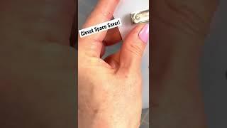 Make this simple Closet Space Saver! #shannonskiptomylife #dollartree #smallspaceorganization