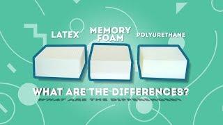 Talalay latex, Memory Foam and Polyurethane? - What are the differences?