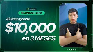 ¡ALUMNO GENERA 10 000 DÓLARES EN TRES MESES!