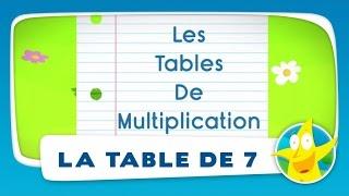 Comptines pour enfants - La Table de 7 (apprendre les tables de multiplication)