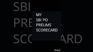 #sbipo #scorecard  #sbi #prelims #banking #probationaryofficer