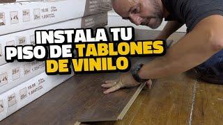 Cómo Instalar un Piso de Tablones de Vinilo Rápido y Fácil