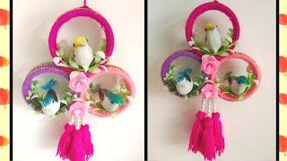 How To Make Birds Nest With Bangles | DIY Crafts | Birds Wall Hanging | Best Out Of Waste