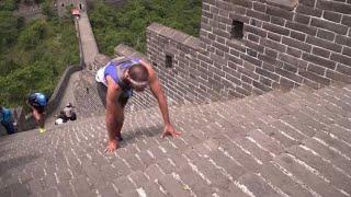 Runners take on the Great Wall of China marathon