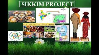 Sikkim Project in English || About Sikkim Food, Economy, Tour place | Integrated Project by C.B.S.E