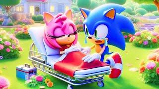 Oh No...! AMY Please Wake Up!! Don't Leave SONIC Alone!| Sad Story | Sonic The Hedgehog 3 Animation