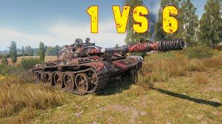 World of Tanks T-62A - 1 vs 6