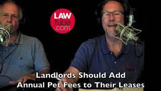 Landlords should add annual pet fees to their lease