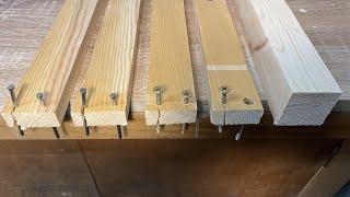 How to Avoid Splitting Wood from Nail and Screw - How to Hide Screw in Wood Tips