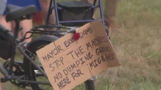 Queens, Brooklyn residents protest new migrant shelter