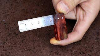 Homemade classic small Wooden Metal Try Square for woodworking layout | DIY How-To