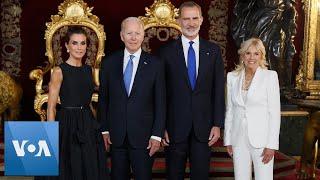 Spain's King Hosts Biden and World Leaders at NATO Gala Dinner