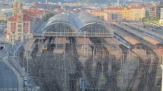 Hlášení Praha hlavní nádraží - rj 575 + Zpoždění, 6.8.2024 [INISS 2]