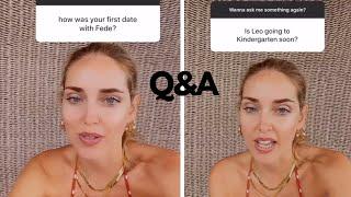 Chiara Ferragni Q&A ft Fedez, Leo & Mati