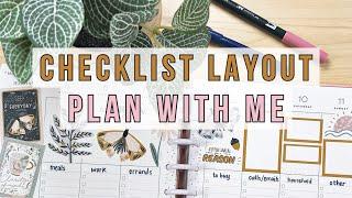 Plan With Me - Checklist Layout Happy Planner Spread Inspired by One of my Patrons! August 2024