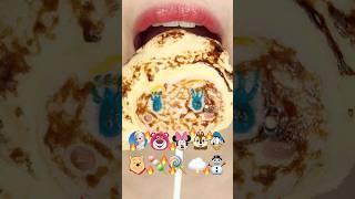 ASMR BURNT MARSHMALLOW EMOJI FOOD 이모지 먹방 (sped up)