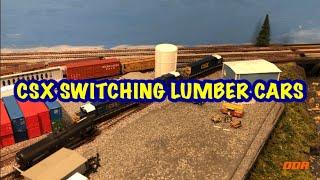 #795- CSX SWITCHING LUMBER CARS