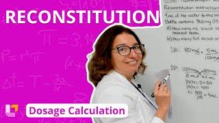 Reconstitution - Dosage Calculation for Nursing Students | @LevelUpRN