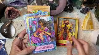 The Earthcraft Oracle Cards Deck by Juliet Diaz & Lorriane Anderson, silent unboxing & flip through