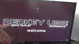 Usin RedKey usb data wipe software on a HDD