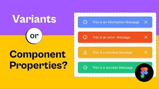 Difference Between Variants or Component Properties in Figma. Master the use of Components.