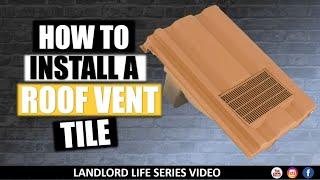 How To Fit A Vent Tile In A Roof | Extractor Fan Vent Tile Installation | Vent Duct Installation