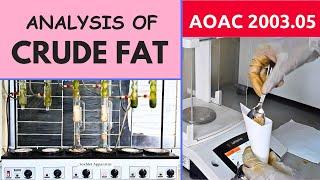 Determination of Crude Fat Content (Soxhlet Extraction) _ A Complete Procedure (AOAC 2003.05)
