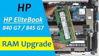 HP EliteBook 840 G7 and HP EliteBook 845 G7 Laptop RAM Upgrade and Disassembly