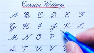 Cursive writing a to z | Cursive abcd | English capital letters abcd | Cursive handwriting practice