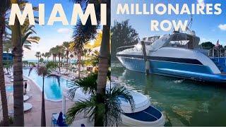 Miami Beach LIVE Walking Millionaires Row & Fontainebleau Hotel