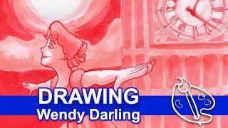 Wendy Darling #DisneyDrawingChallenge2017