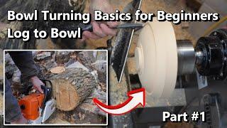 B3:  Bowl Basics for Beginners.  Going from Log to Bowl Part #1