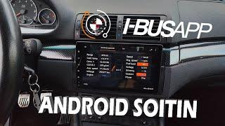 Asennetaan E46 Xtrons Android soitin + I-BUS App  @ibusapp #ibusapp #deepobd #xtrons