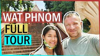 Wat Phnom Full Tour - Phnom Penh Cambodia Temple - Beautiful Great Hornbills!