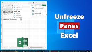 How to Unfreeze Panes on Microsoft Excel