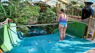 CALM Family Ride on WaterSlide at Aqua Mundo