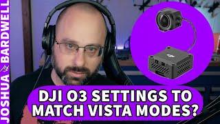 DJI O3 20mhz and 40mhz? Low latency and High Quality mode on the Caddx Vista? - FPV Questions