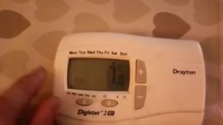 How to - Drayton digistat +2rf holiday mode turn off on