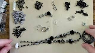 "Twilight Zone" Necklace and Earrings: Simple Stringing and Wrapping Techniques