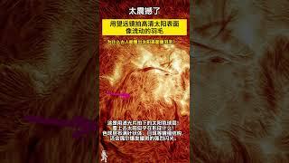 用天文望远镜拍下了太阳表面！色球层果然像羽毛一样在流动。太神奇了！更加好奇古人在没有现代设备的条件下，是如何想象到用金乌这种神鸟，来恰如其分地形容太阳呢？